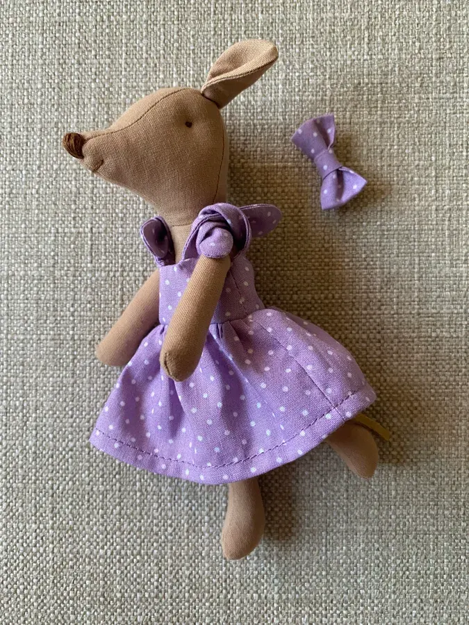 Mini Mouse in a Lilac Polka Dot Dress