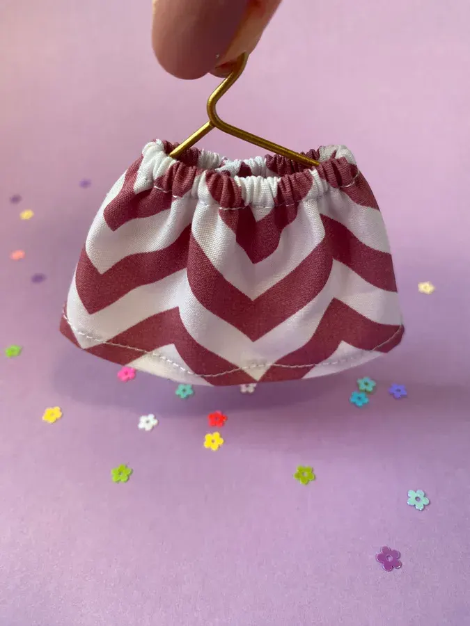 Little Witch Zig-Zag Striped Mini Skirt