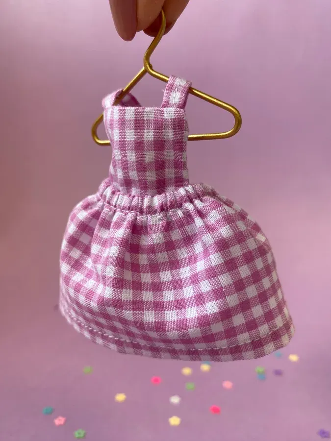 Gingham Dress for Mice