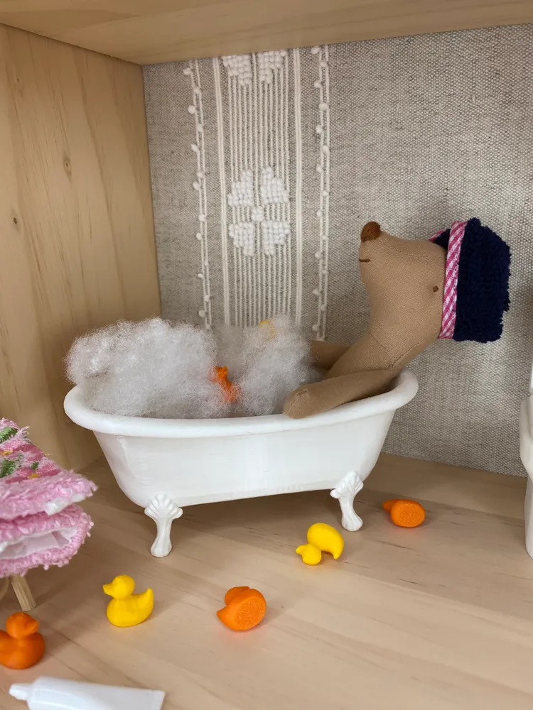 Banheira Clássica em Miniatura
