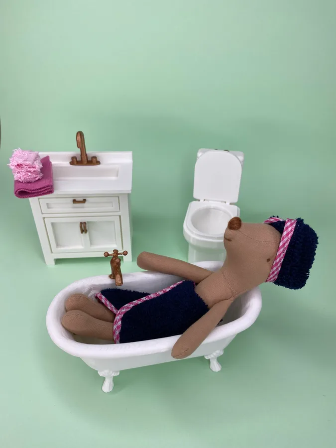 Móvel Lavatório em Miniatura