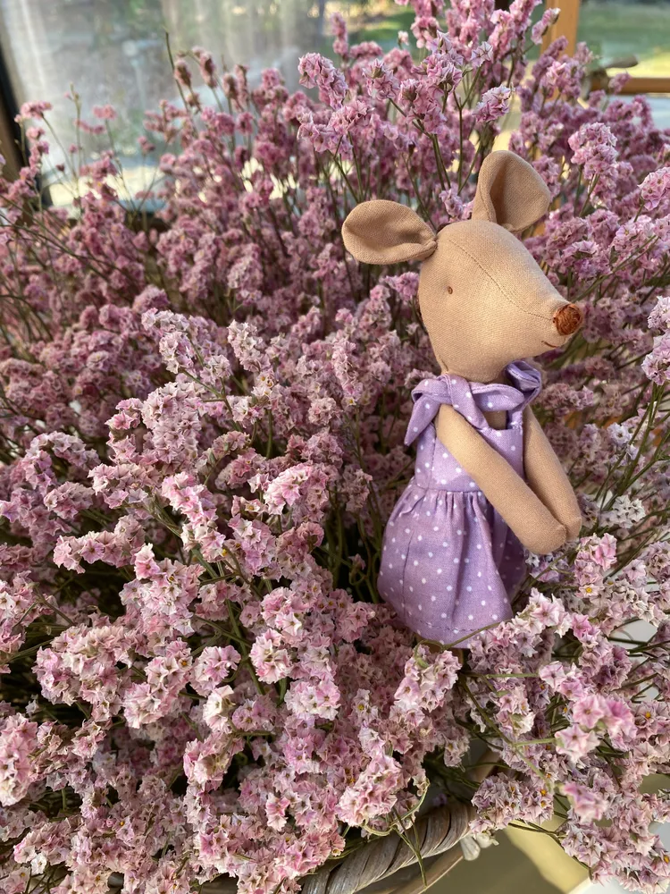 Mini Mouse in a Lilac Polka Dot Dress