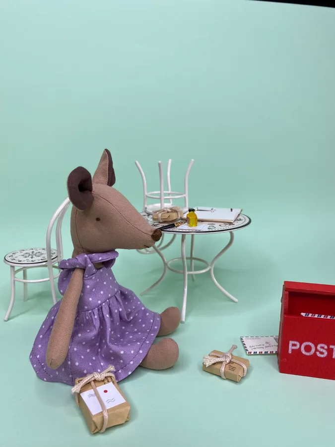 Mini Mouse in a Lilac Polka Dot Dress