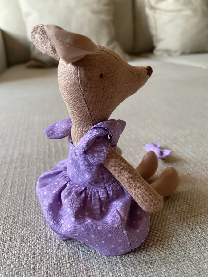 Mini Mouse in a Lilac Polka Dot Dress