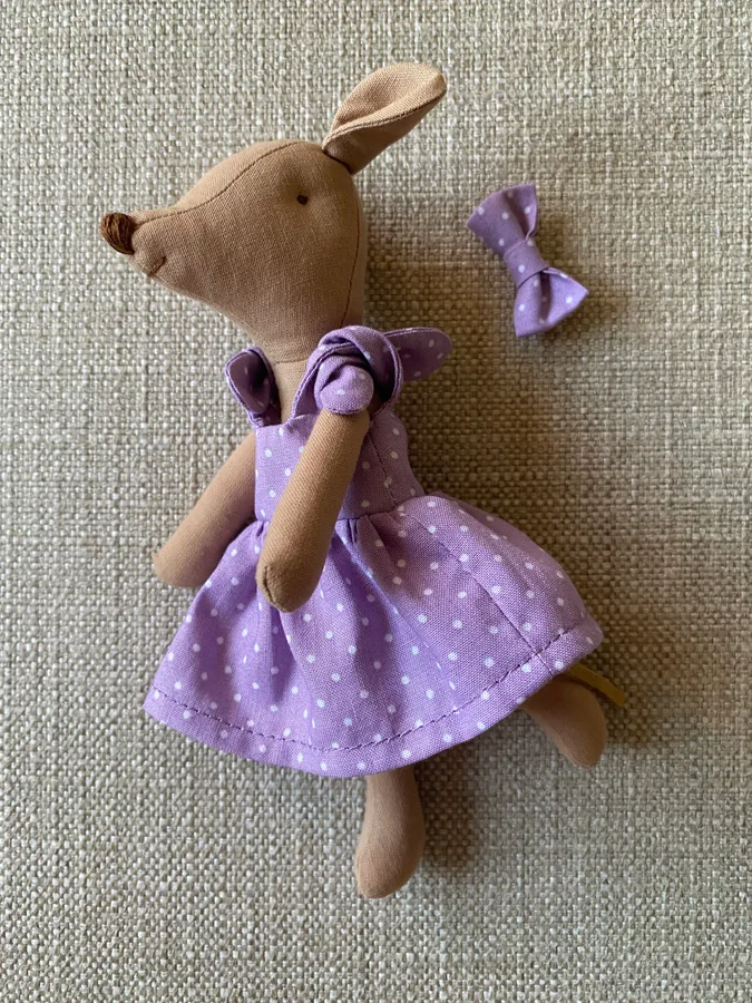 Mini Mouse in a Lilac Polka Dot Dress