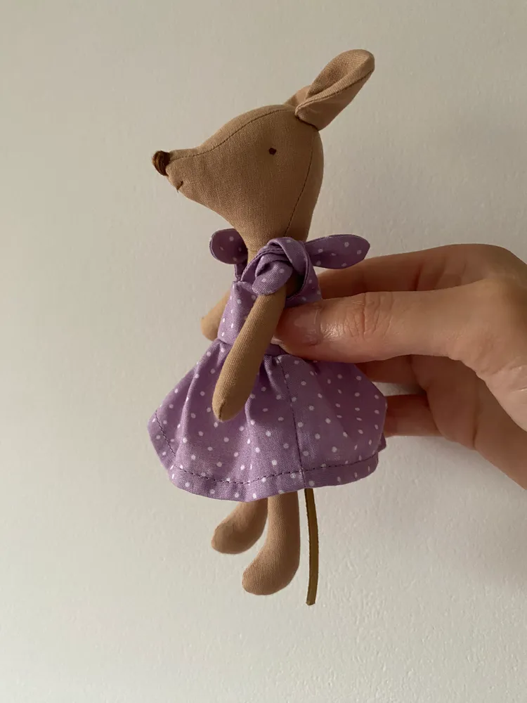 Mini Mouse in a Lilac Polka Dot Dress