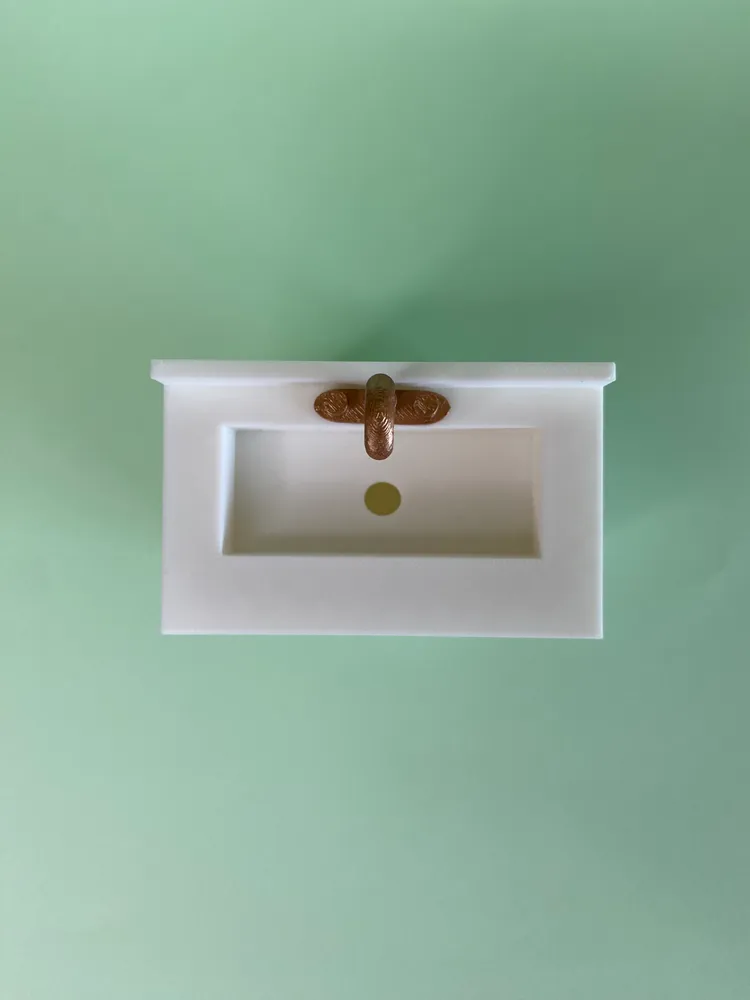 Móvel Lavatório em Miniatura