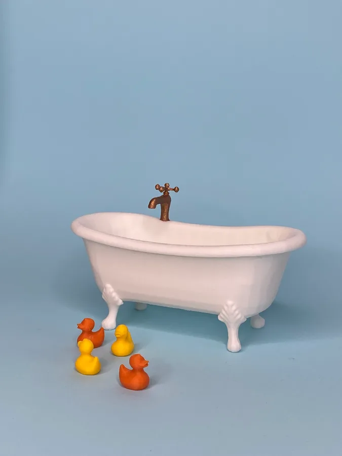 Banheira Clássica em Miniatura