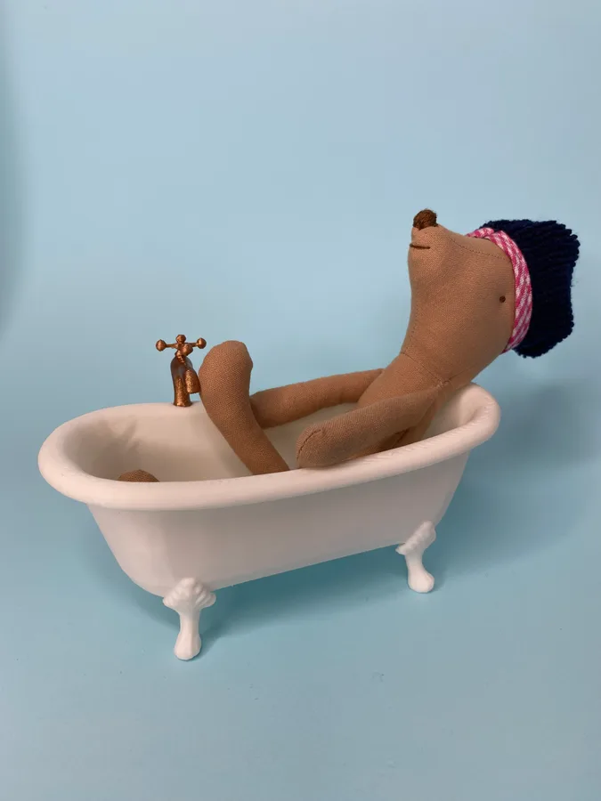 Banheira Clássica em Miniatura