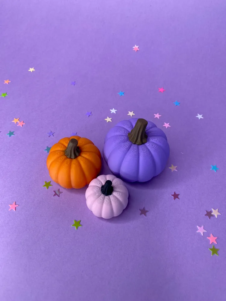 Conjunto de Mini Abóboras (três cores)